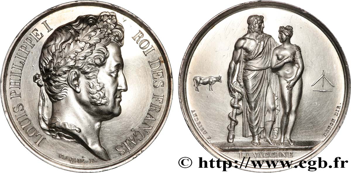 LOUIS-PHILIPPE I Médaille, Vaccine AU