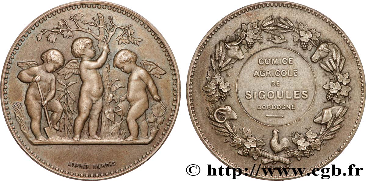 TERZA REPUBBLICA FRANCESE Médaille, Comice agricole de Sigoules SPL