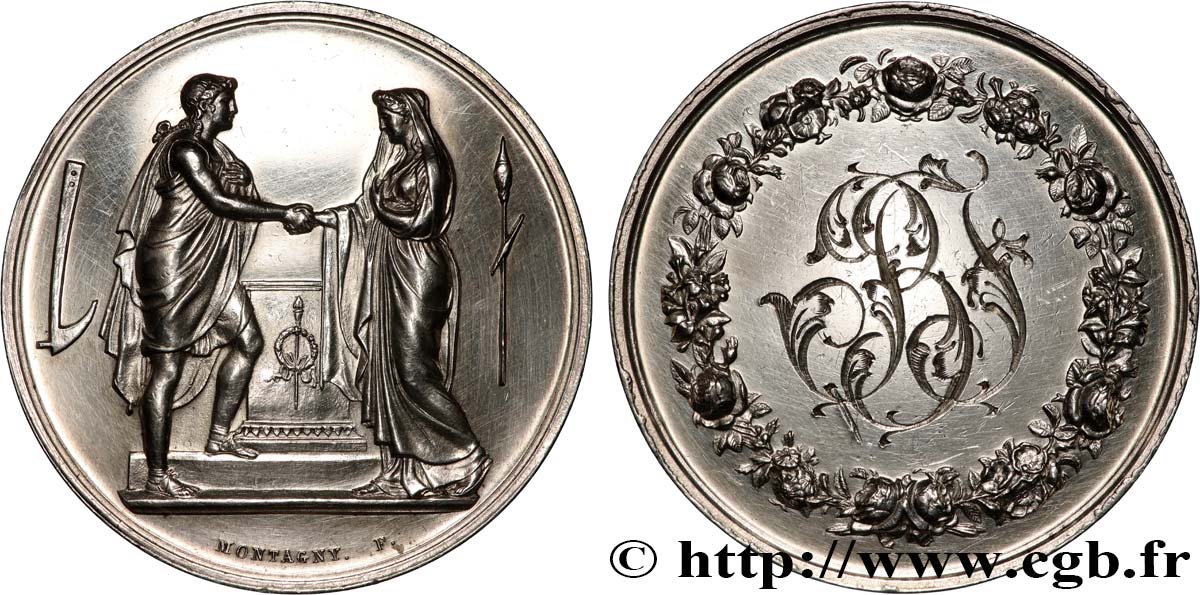 AMOUR ET MARIAGE Médaille de mariage, Couple antique AU
