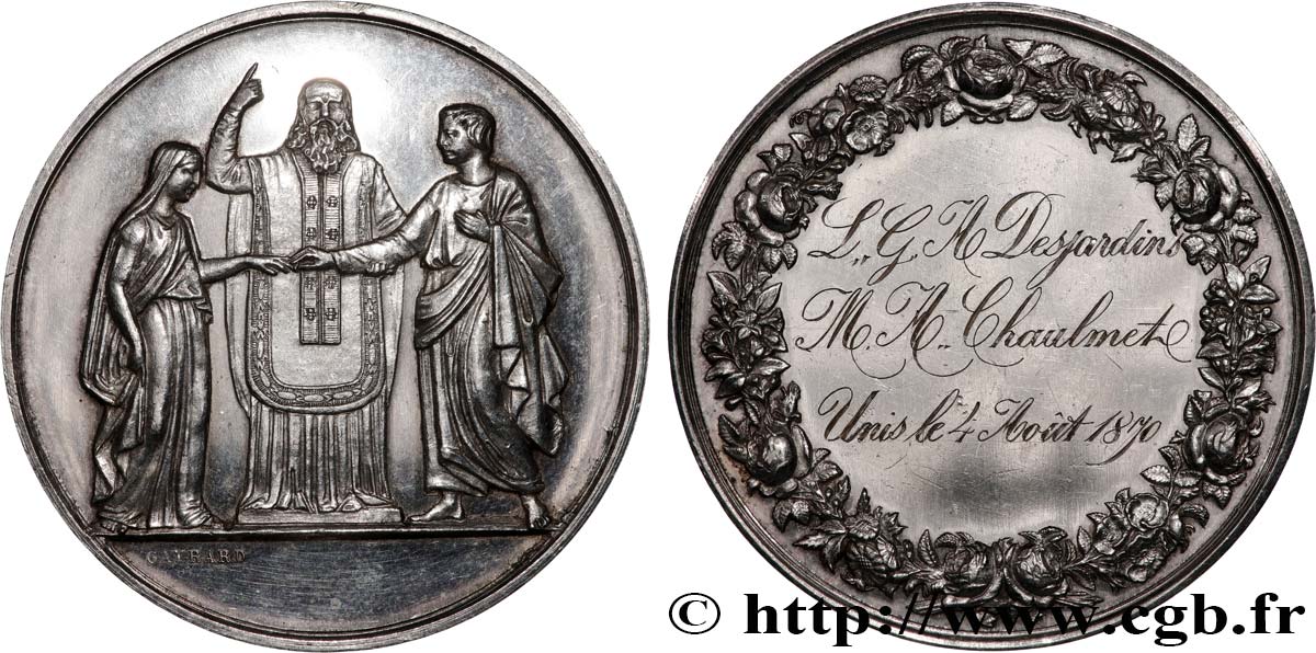 AMOUR ET MARIAGE Médaille de mariage AU/AU