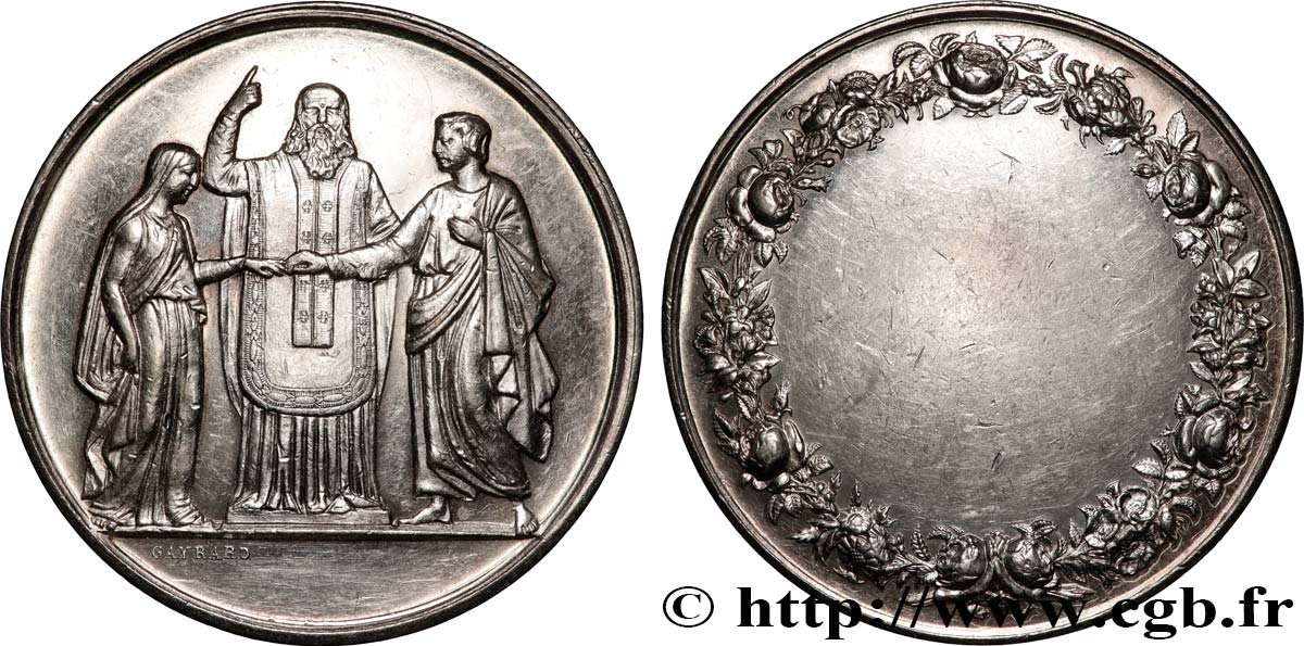 AMOUR ET MARIAGE Médaille de mariage AU