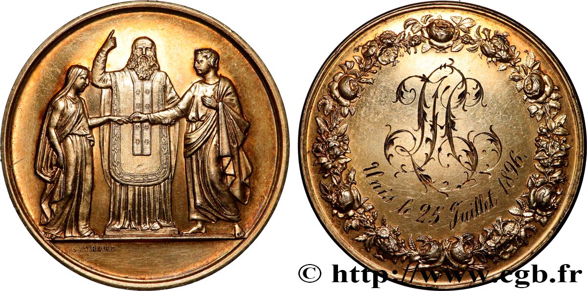 AMOUR ET MARIAGE Médaille de mariage SUP