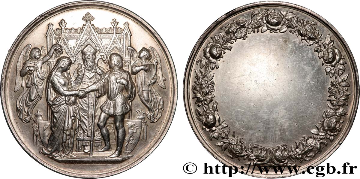 AMOUR ET MARIAGE Médaille de mariage TTB+