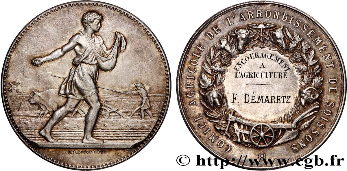III REPUBLIC Médaille, Comice agricole AU