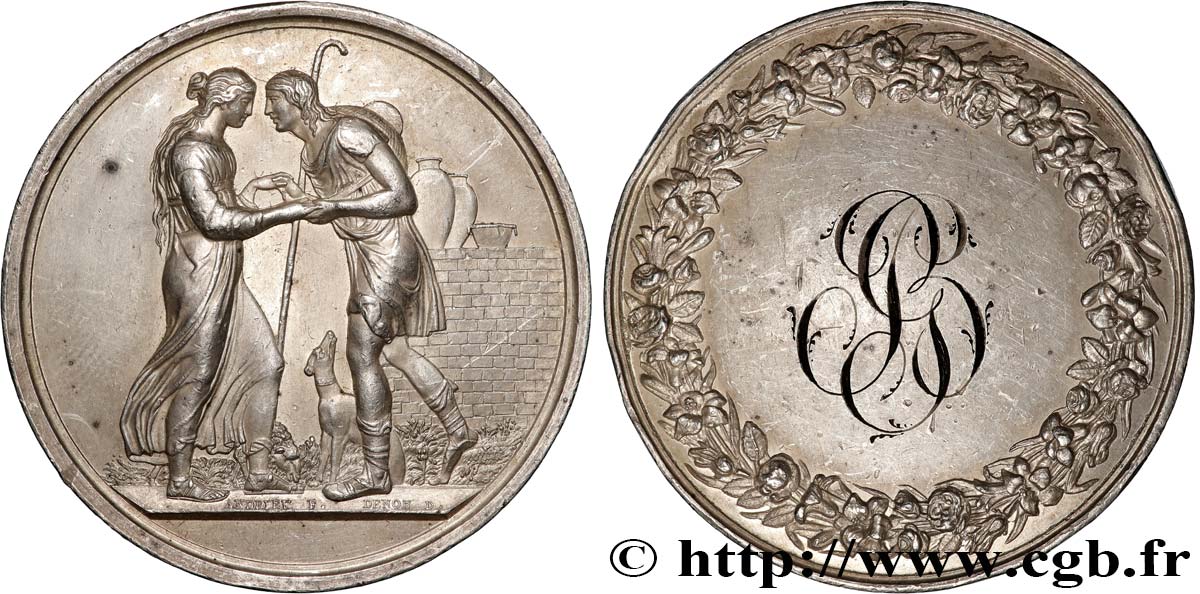 AMOUR ET MARIAGE Médaille de mariage, Jacob et Rachel, Stéphanie Napoléon et le Prince Louis de Bade SS