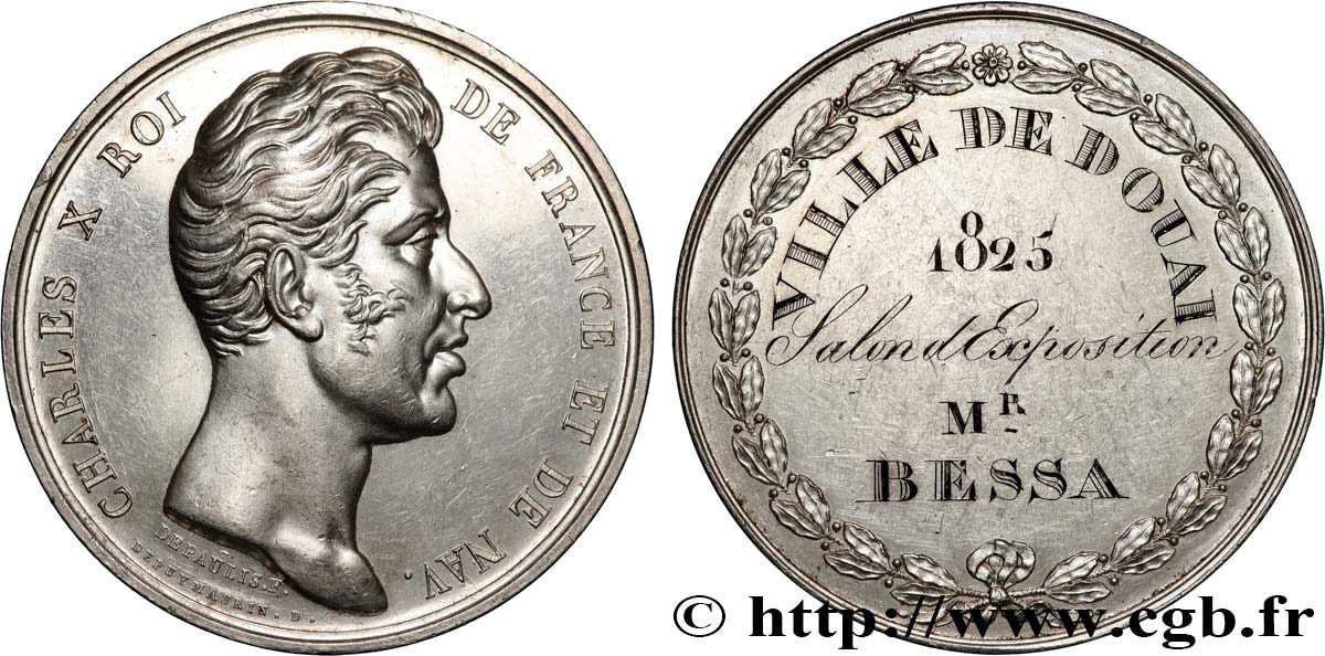 CHARLES X Médaille, Salon d’exposition AU