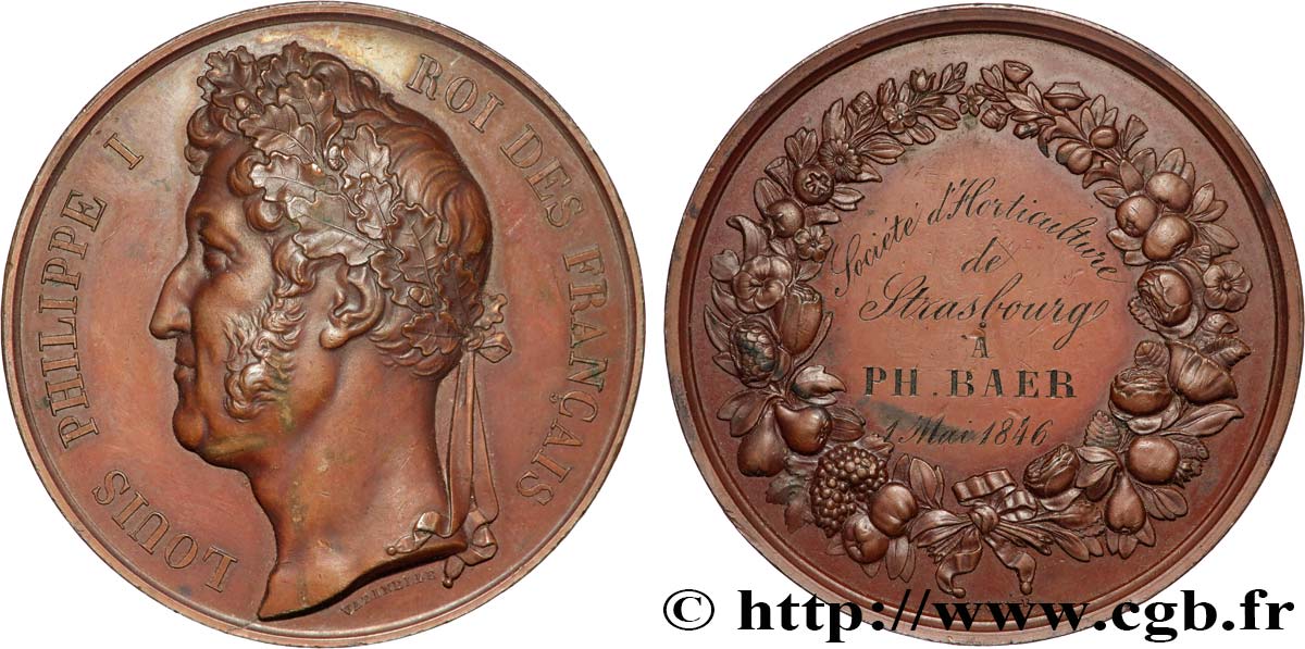 LOUIS-PHILIPPE I Médaille, Société d’horticulture AU