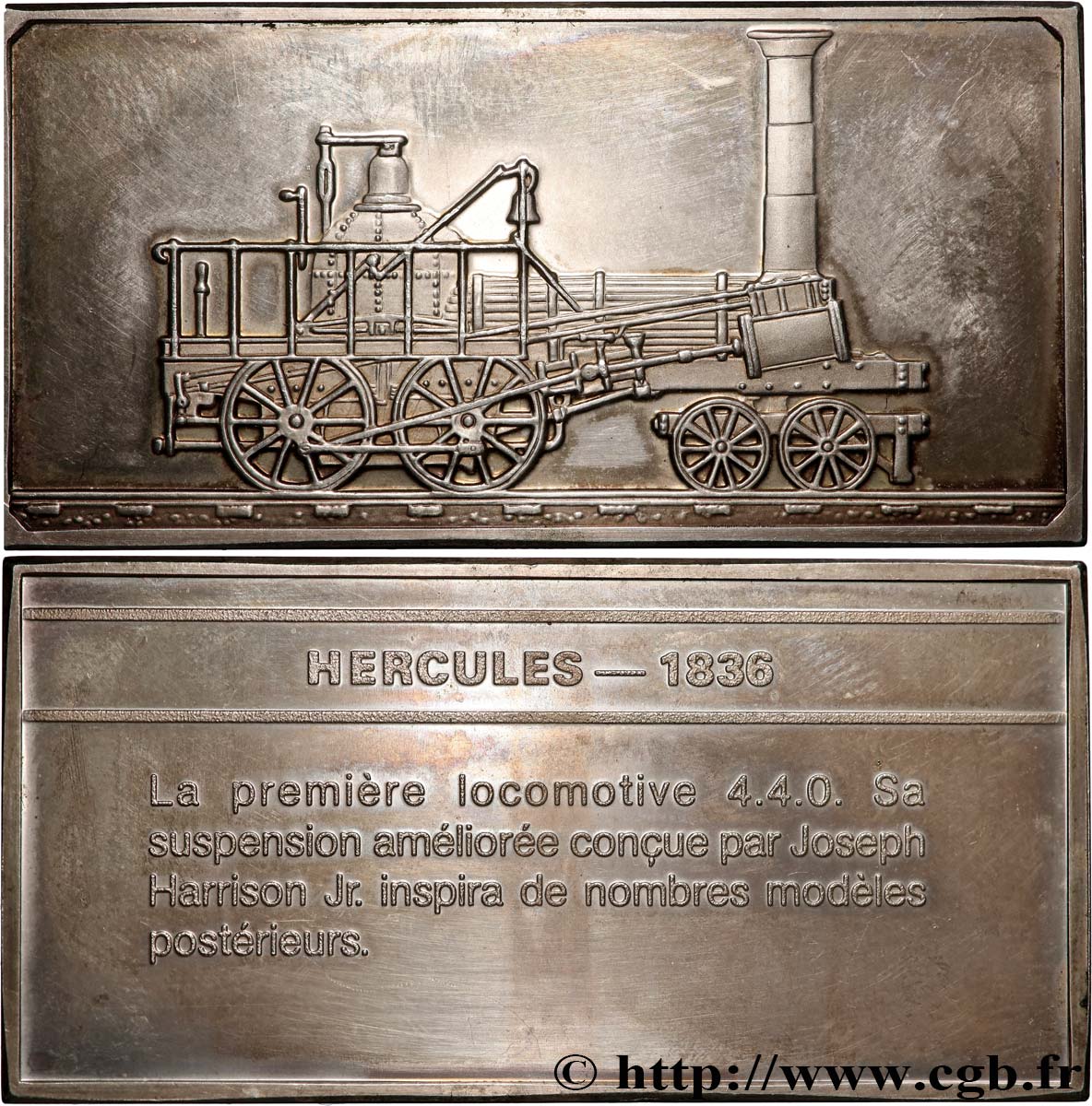 V REPUBLIC Plaquette, locomotive Hercules à vapeur Proof set