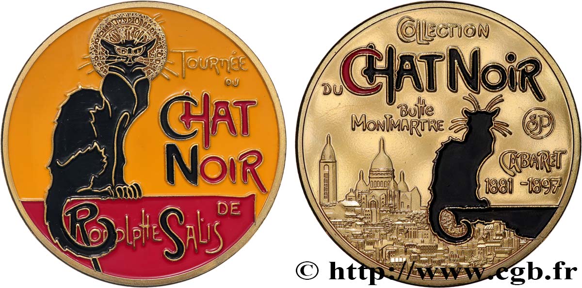 TOURISTIC MEDALS Médaille touristique, Tournée du Chat Noir MS