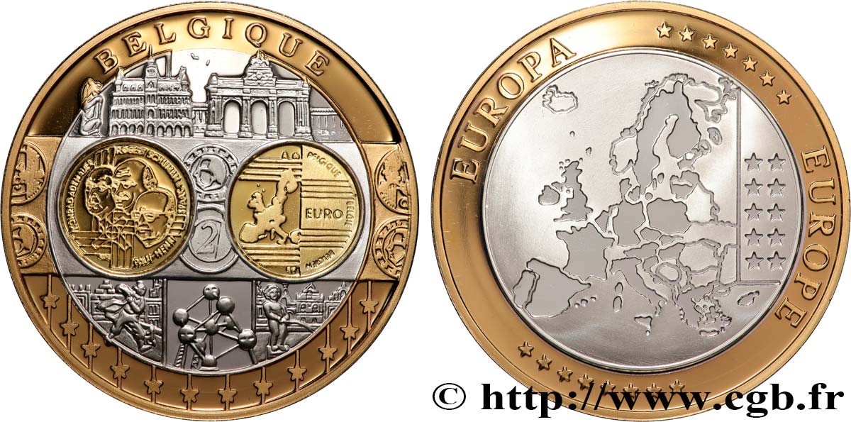 V REPUBLIC Médaille, Europe, Belgique MS