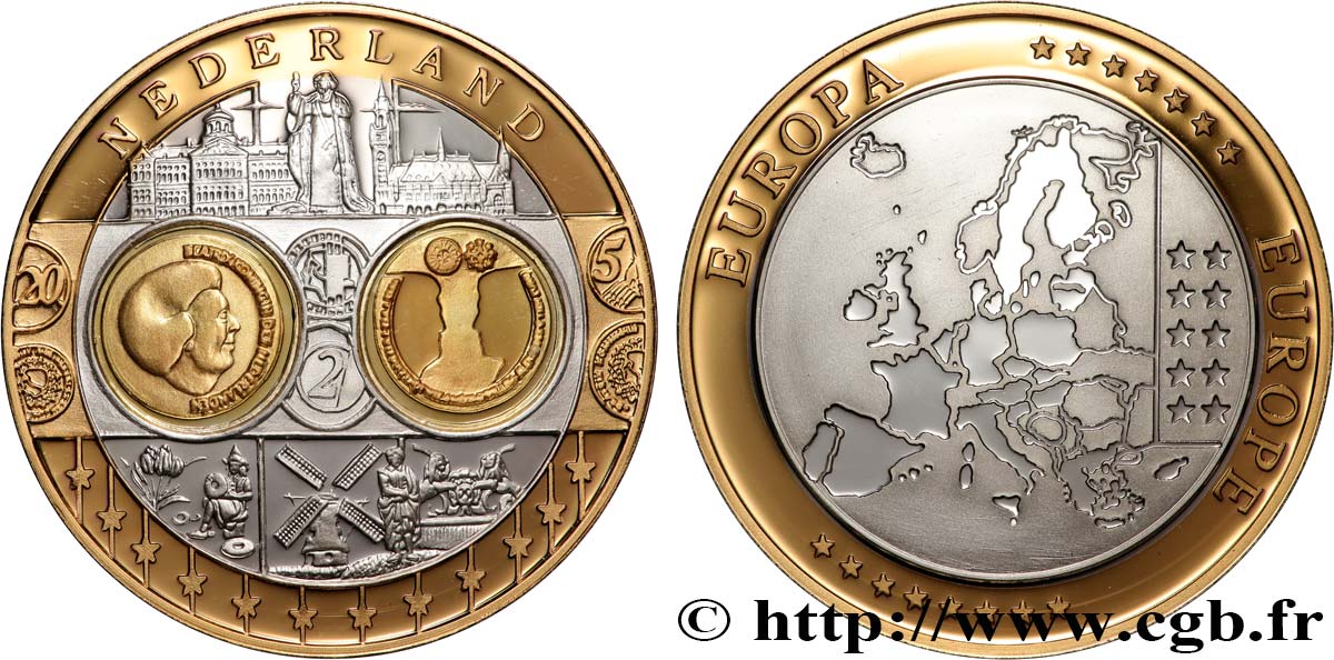 V REPUBLIC Médaille, Europe, Pays-Bas MS