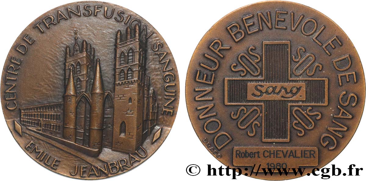 SCIENCES & SCIENTIFIQUES Médaille, Donneur bénévole de sang EBC