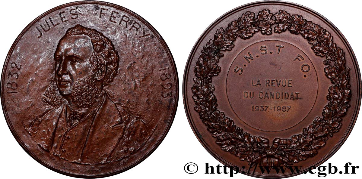 V REPUBLIC Médaille, Jules Ferry, La revue du candidat AU