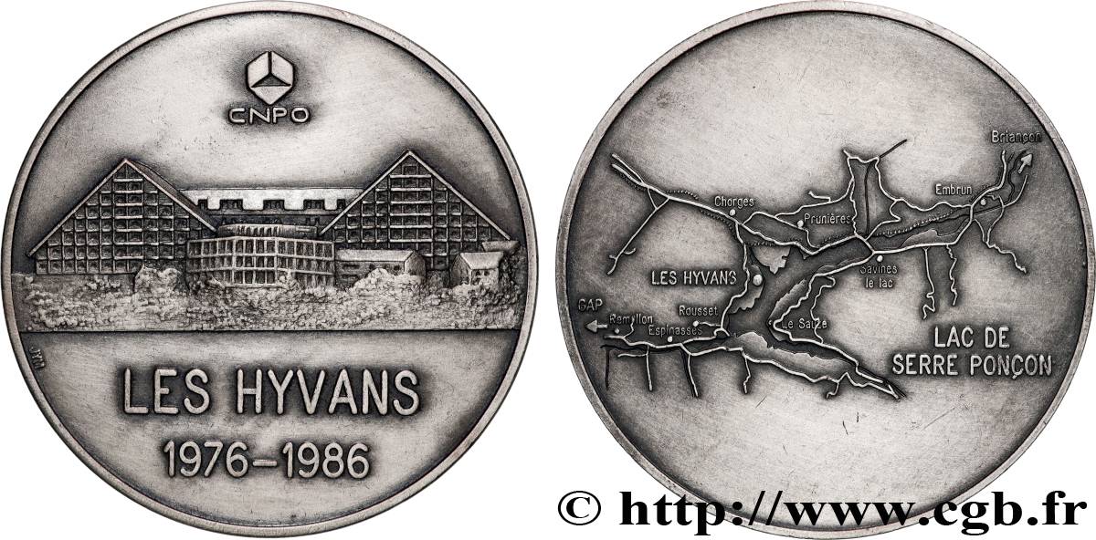 CINQUIÈME RÉPUBLIQUE Médaille, Les Hyvans SUP/TTB+