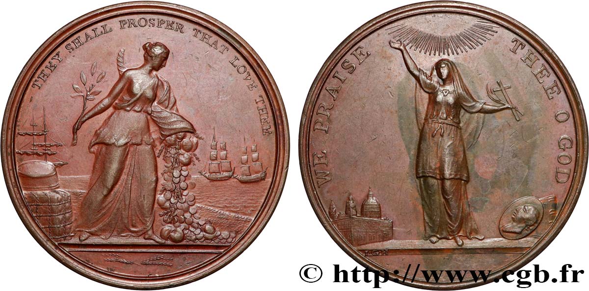 ENGLAND - GEORGE III Médaille, Paix d’Amiens AU