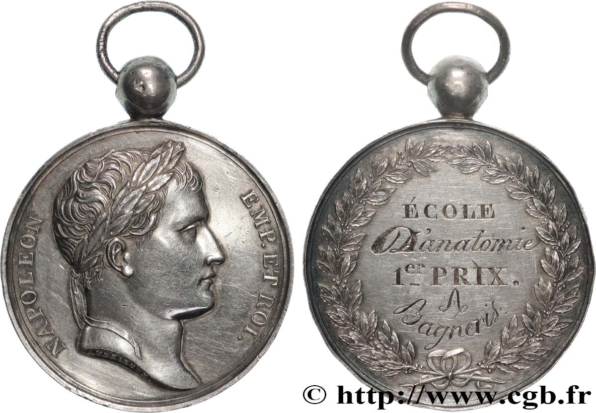 GESCHICHTE FRANKREICHS Médaille, École d’anatomie, Premier prix SS