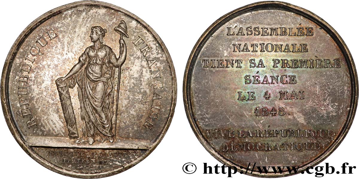 DEUXIÈME RÉPUBLIQUE Médaille, Assemblée nationale q.SPL