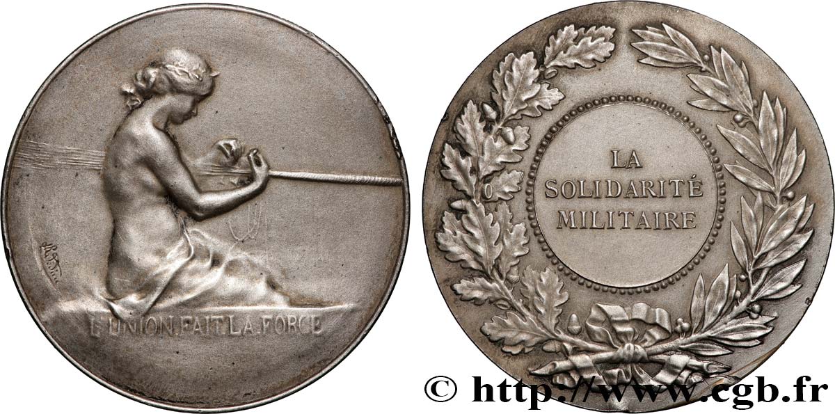 INSURANCES Médaille, l’Union fait la force, Solidarité militaire AU