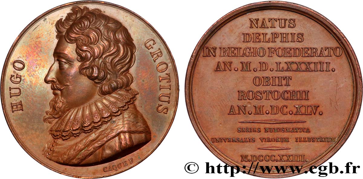 SÉRIE NUMISMATIQUE DES HOMMES ILLUSTRES Médaille, Hugo Grotius SPL