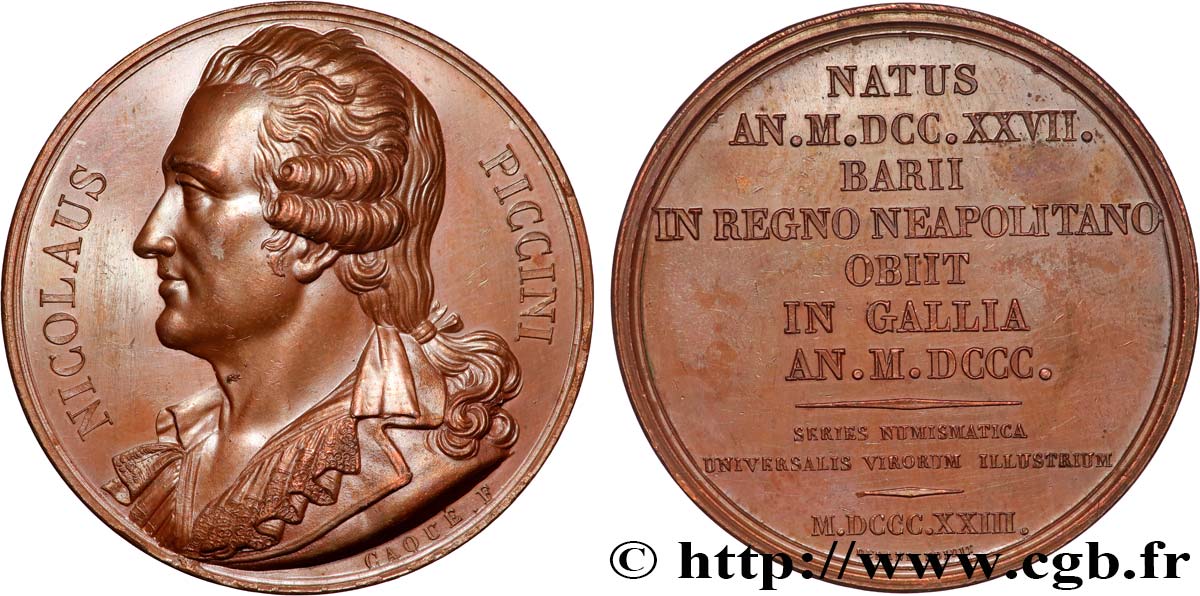 SÉRIE NUMISMATIQUE DES HOMMES ILLUSTRES Médaille, Niccolò Piccini EBC