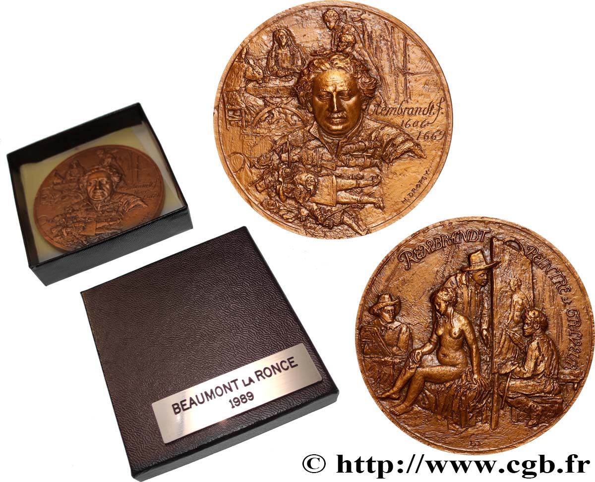 ARTISTS : MUSICIANS, PAINTERS, SCULPTORS Médaille, Rembrandt AU