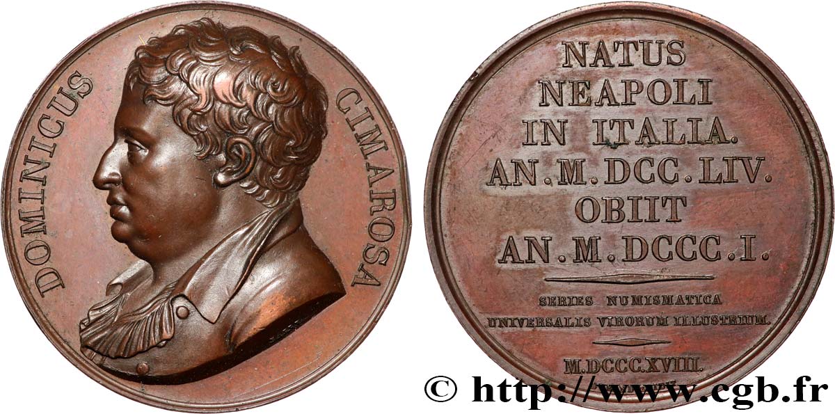 NUMISMATIC SERIES OF ILLUSTROUS MEN Médaille, Dominico Cimarosa AU