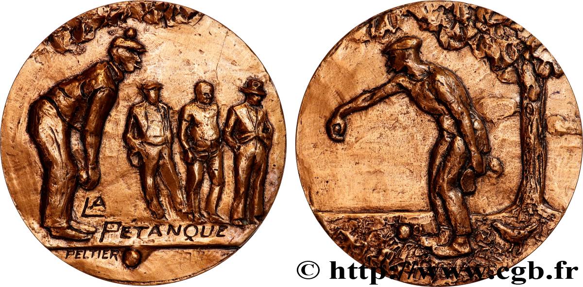 QUINTA REPUBLICA FRANCESA Médaille, La pétanque EBC