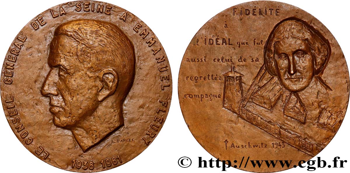 QUINTA REPUBBLICA FRANCESE Médaille, Emmanuel Fleury SPL