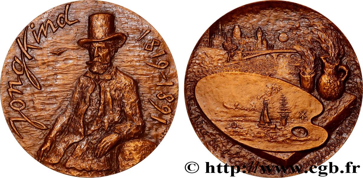 ARTISTES : MUSICIENS, PEINTRES, SCULPTEURS Médaille, Johan Barthold Jongkind SUP