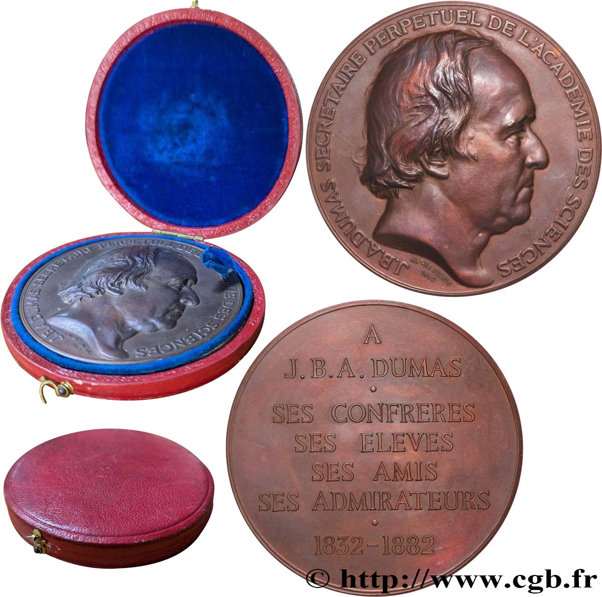 SCIENCES & SCIENTIFIQUES Médaille, Jean-Baptiste Dumas SUP