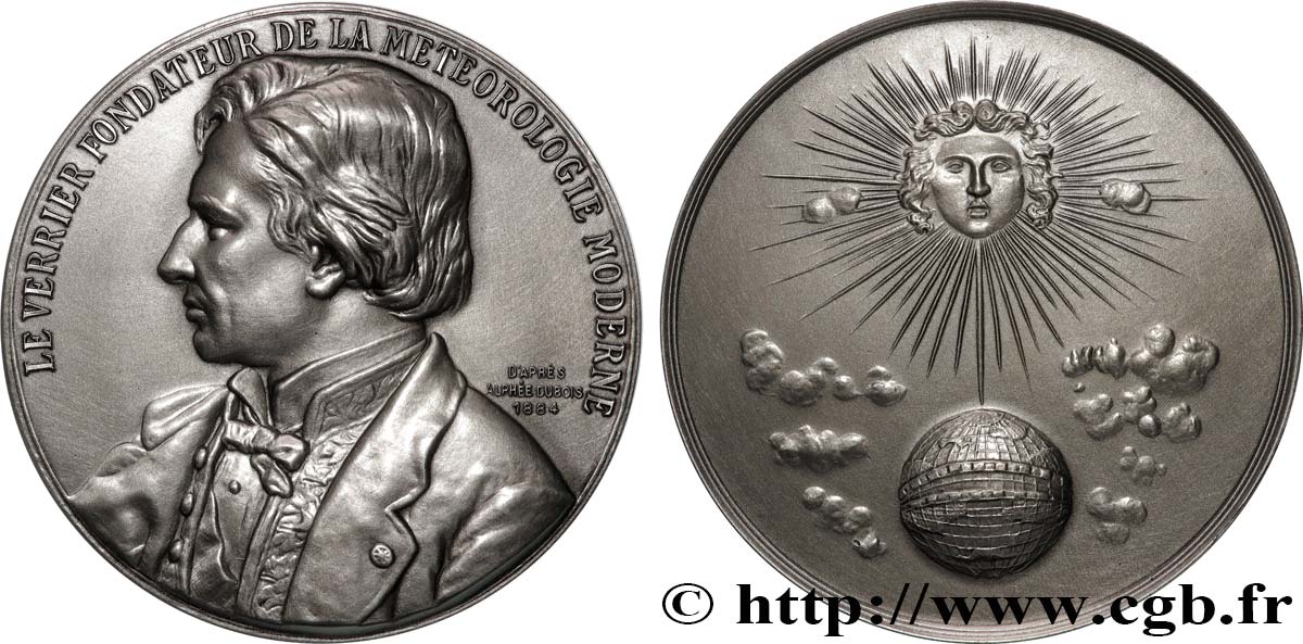 SCIENCES & SCIENTIFIQUES Médaille, Urbain Le Verrier AU