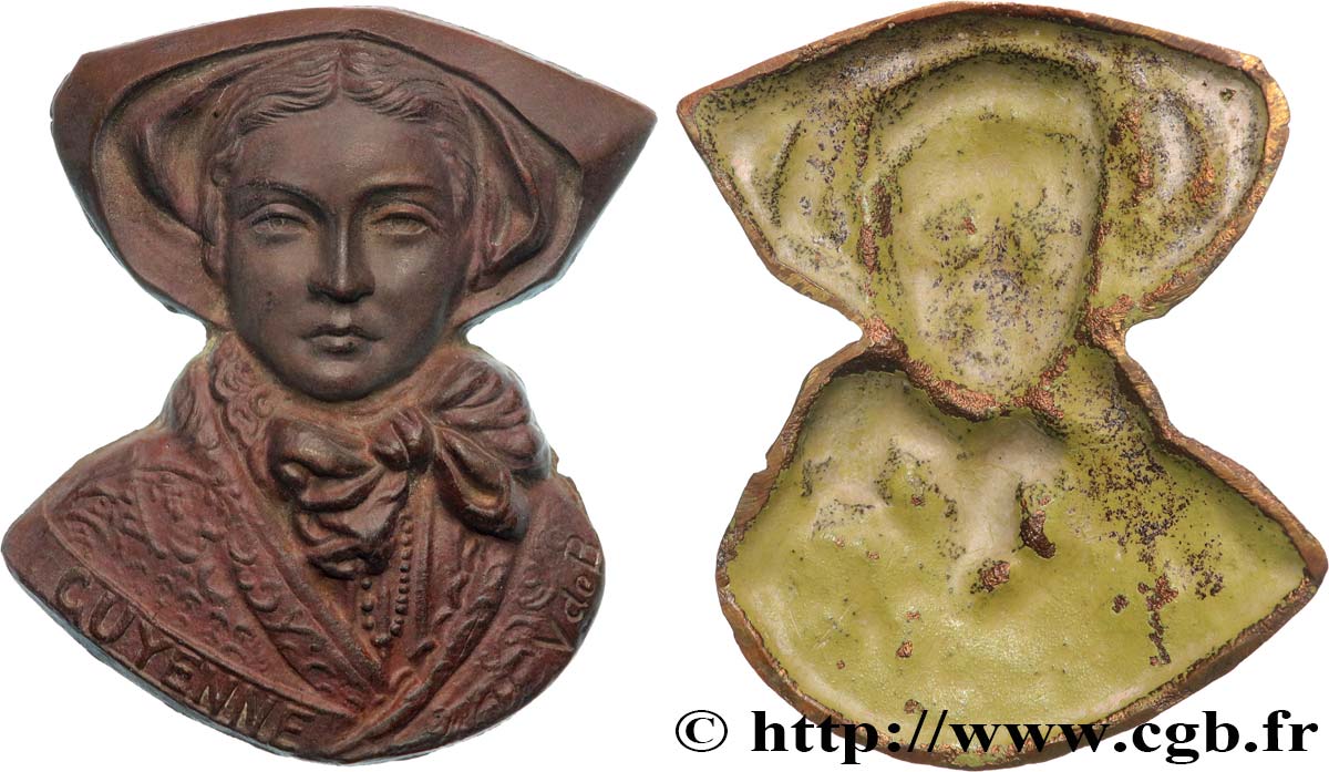 TROISIÈME RÉPUBLIQUE Médaille, Buste de Guyenne TTB+