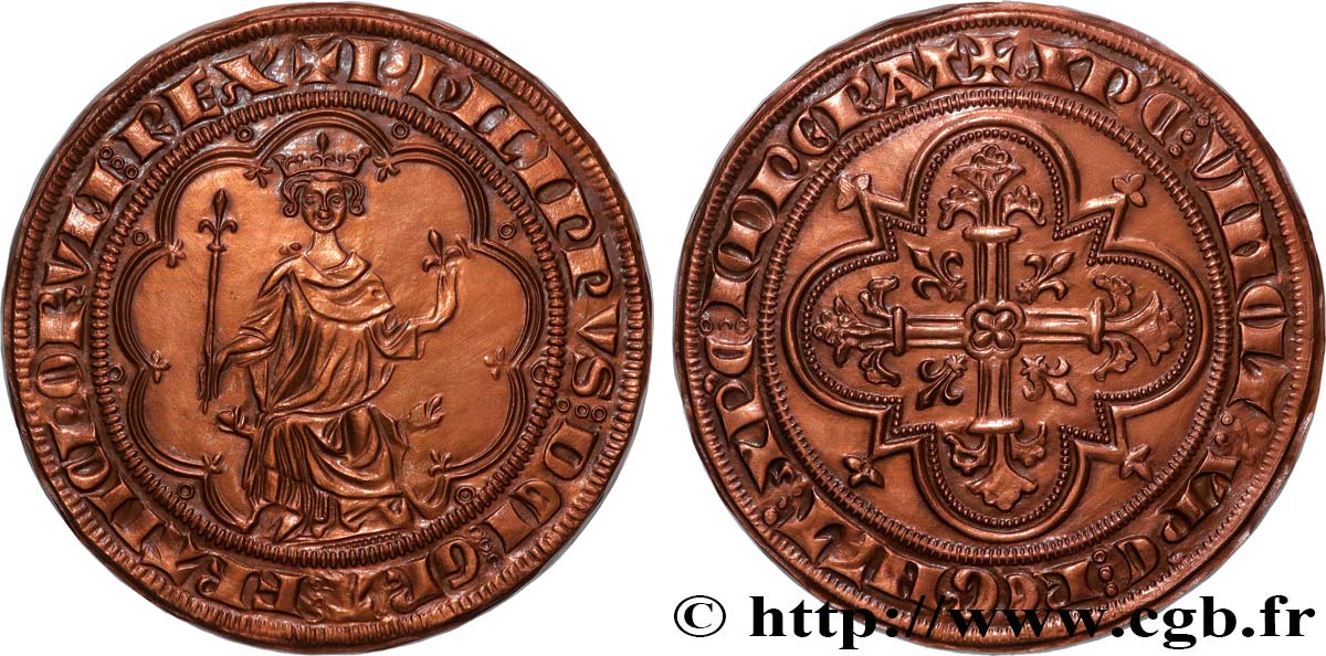 FILIPPO IV  THE FAIR  Médaille, reproduction de la Masse d or, n°152 SPL