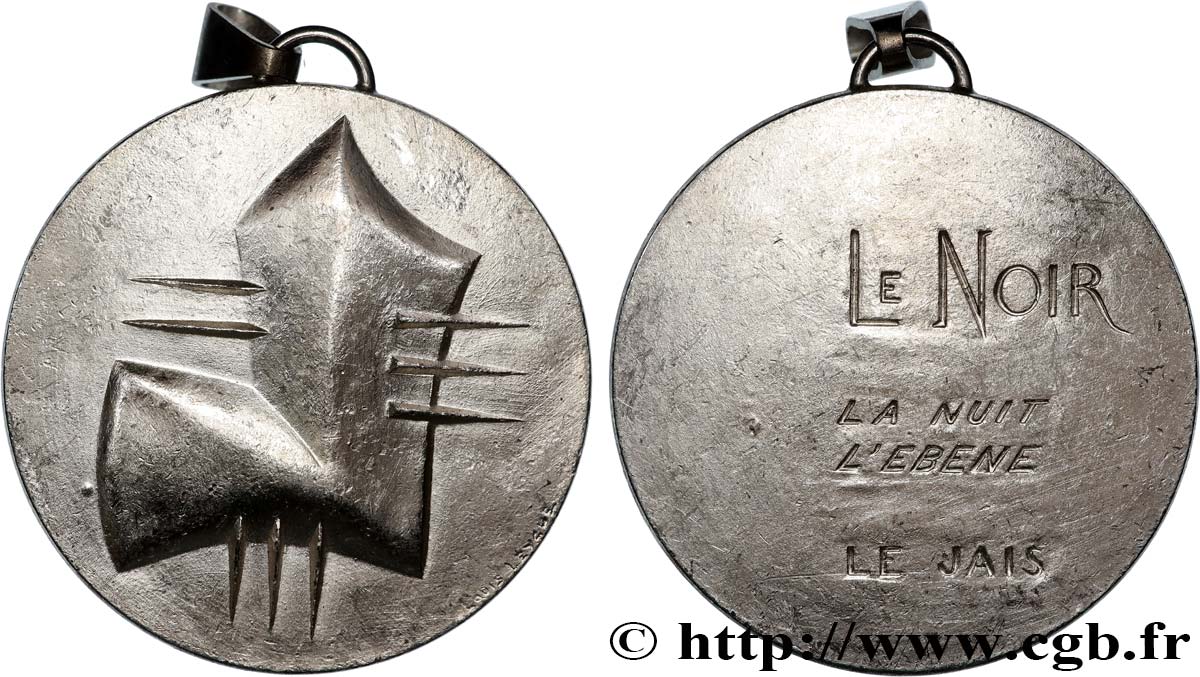 QUINTA REPUBLICA FRANCESA Médaille, Série Bijoux, Le Noir EBC