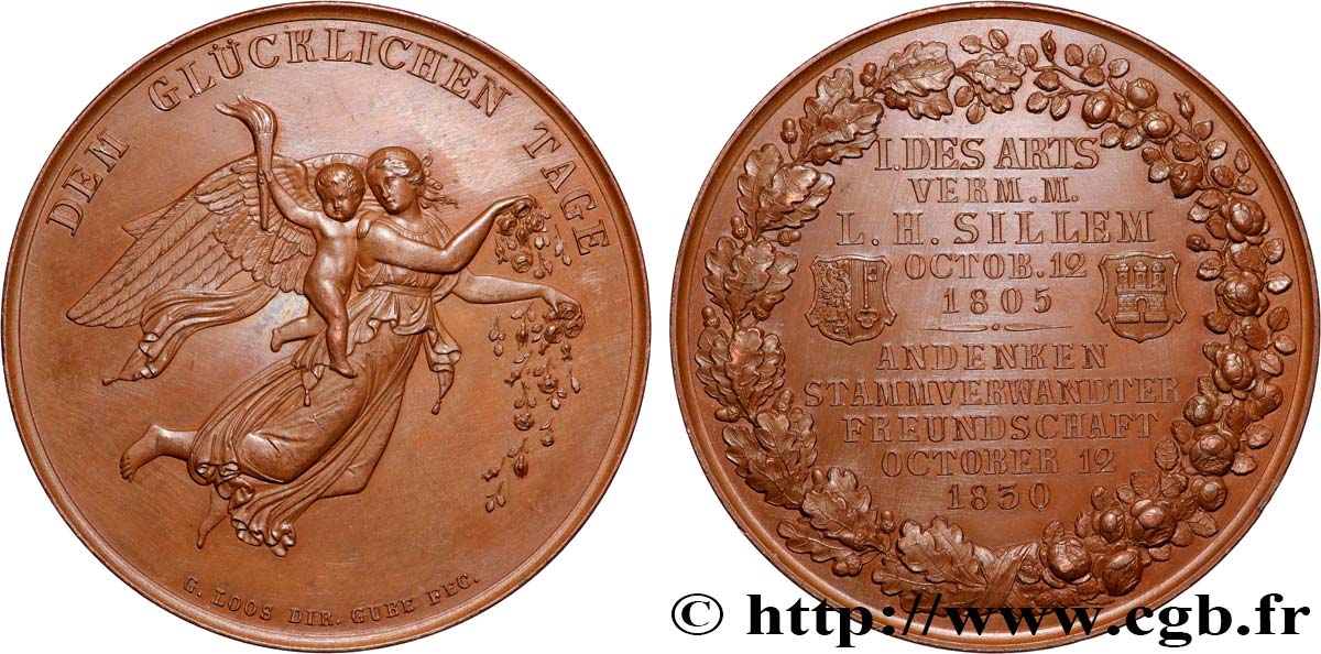 ALEMANIA Médaille, Noces d’argent EBC
