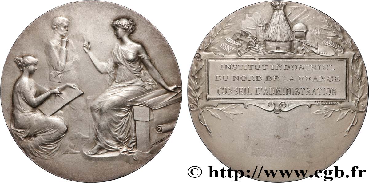 TERZA REPUBBLICA FRANCESE Médaille, Enseignement, Institut industriel, Conseil d’administration q.SPL