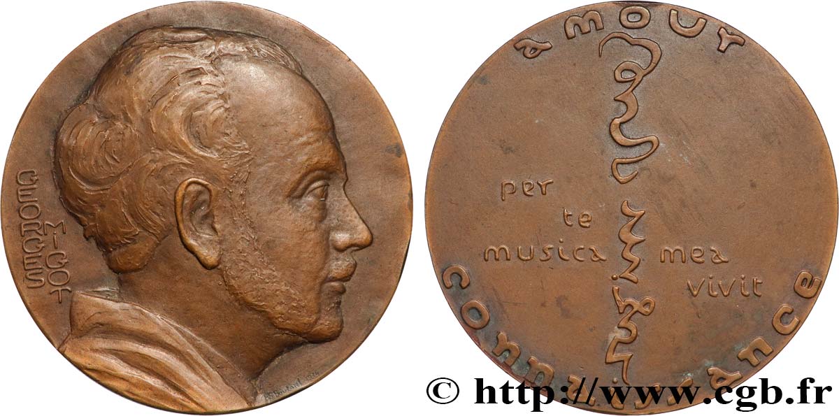 ARTISTS : MUSICIANS, PAINTERS, SCULPTORS Médaille, Georges Migot AU