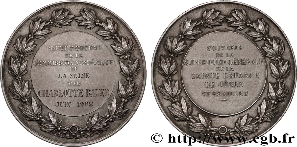 III REPUBLIC Médaille, Obtention du Brevet AU