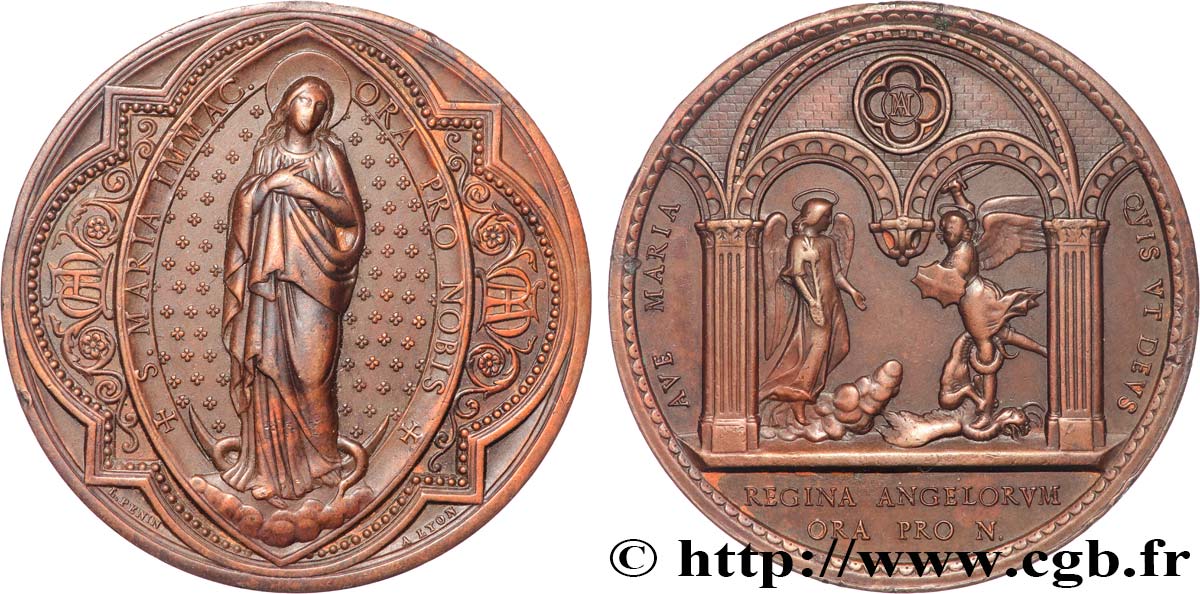 MÉDAILLES RELIGIEUSES Médaille, Vierge Marie MBC+