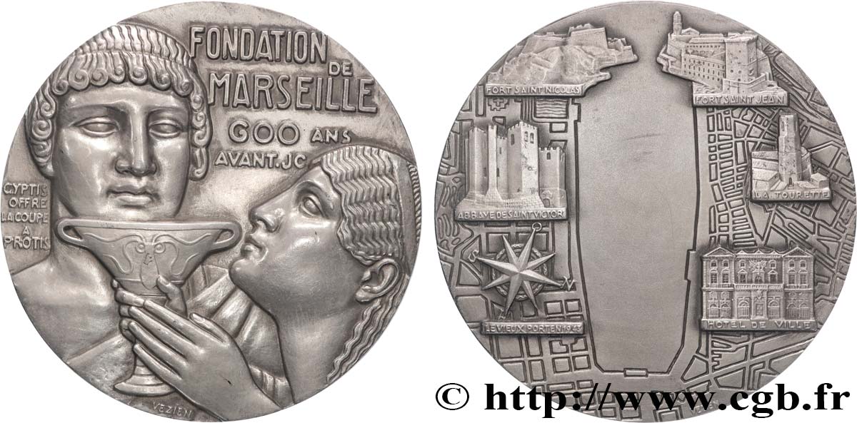 PROVISIONAL GOVERNEMENT OF THE FRENCH REPUBLIC Médaille, Fondation de Marseille AU