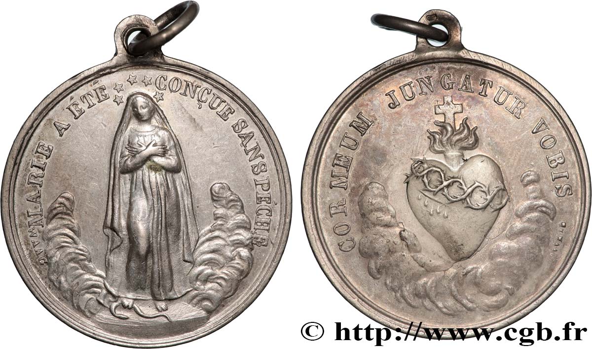 MÉDAILLES RELIGIEUSES Médaille, Vierge Marie XF