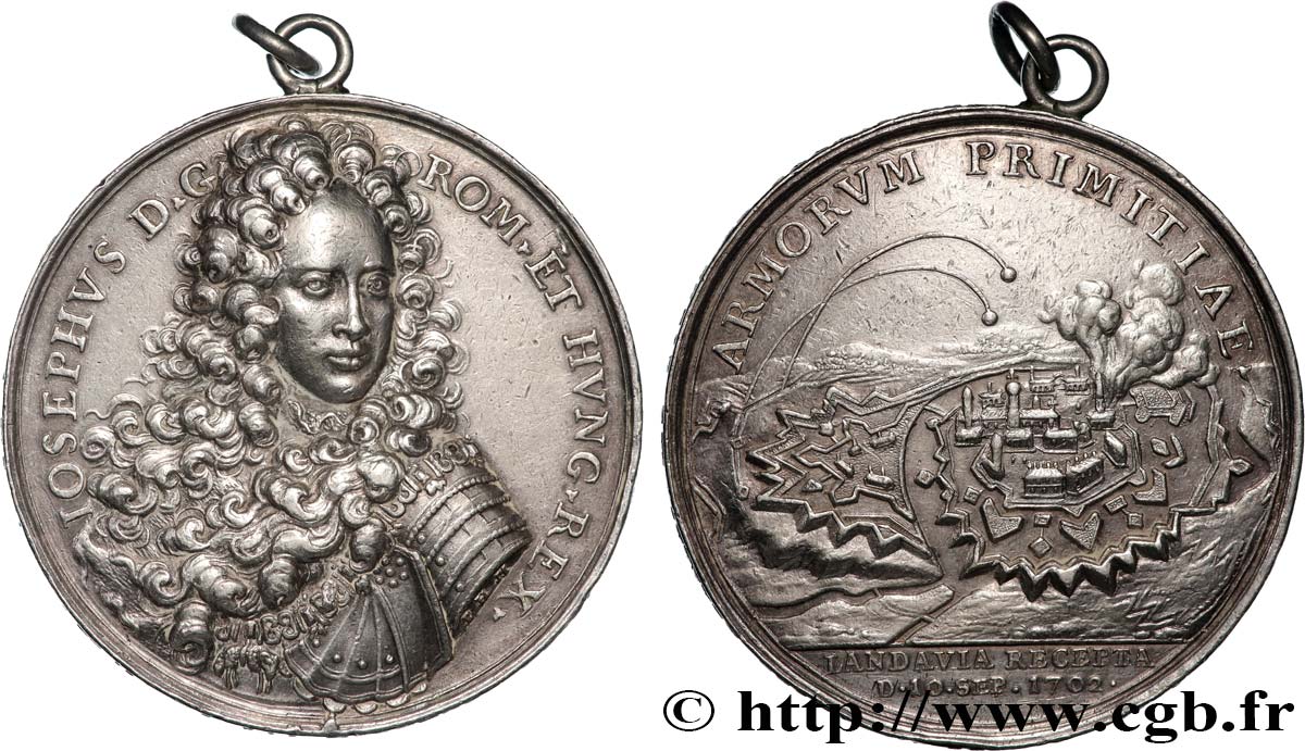 AUSTRIA - HOLY ROMAN EMPIRE - JOSEPH I Médaille, Prise de la ville de Landau BB