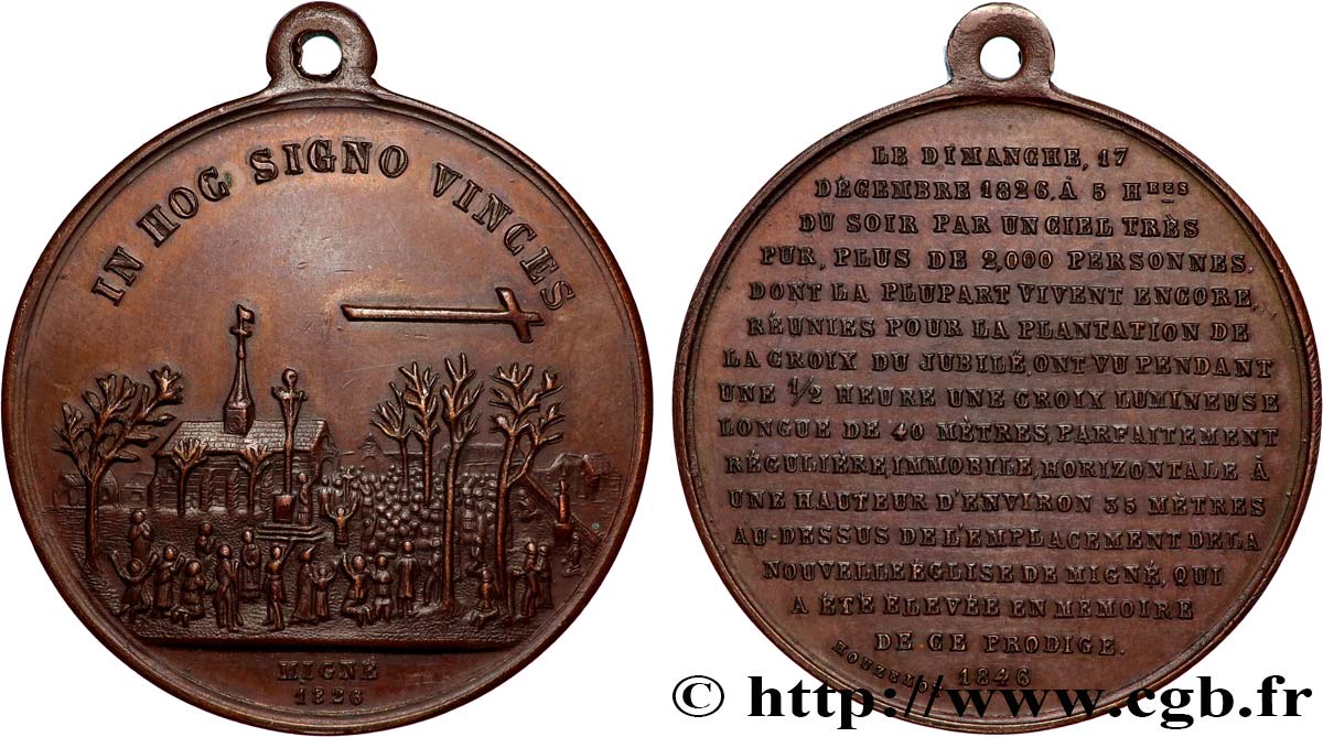 MÉDAILLES RELIGIEUSES Médaille, Miracle de Migné SPL