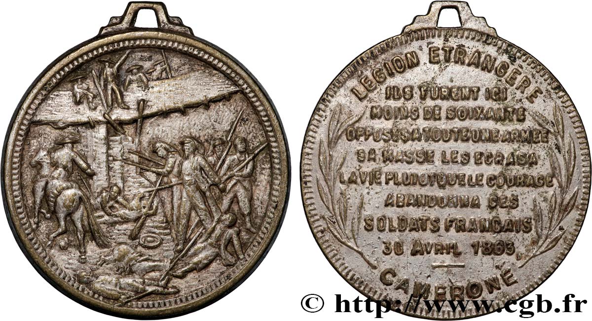 MEXIQUE - MAXIMILIEN Ier Médaille, Légion étrangère, Camerone TTB
