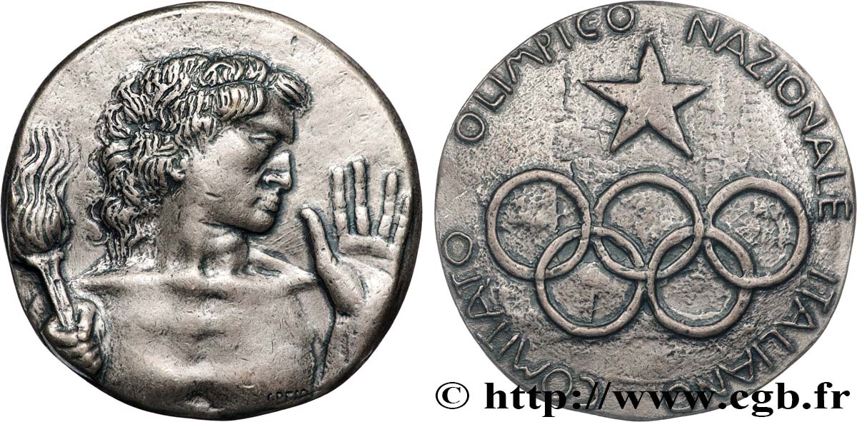 ITALIE - RÉPUBLIQUE ITALIENNE Médaille, Comité olympique national XF