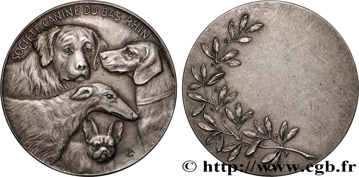 SOCIÉTÉ CANINE - CHIENS ET CONCOURS Plaquette, Société canine du Bas-Rhin SS