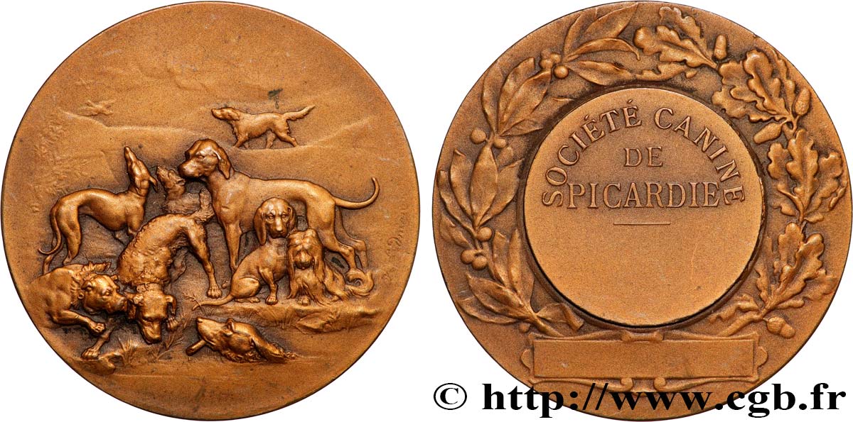 SOCIÉTÉ CANINE - CHIENS ET CONCOURS Médaille, Société canine AU