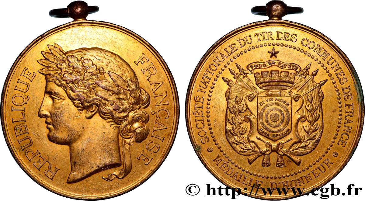 TIR ET ARQUEBUSE Médaille d’honneur, Société Nationale du Tir des communes de France MBC