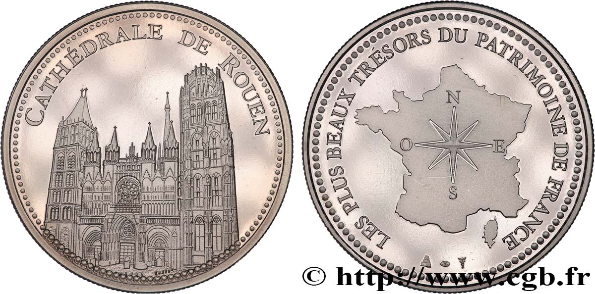 BUILDINGS AND HISTORY Médaille, Cathédrale de Rouen SPL