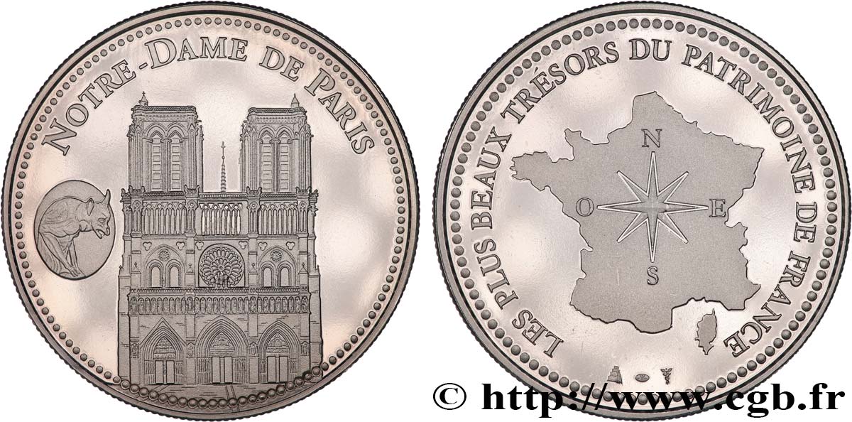 BUILDINGS AND HISTORY Médaille, Notre-Dame de Paris EBC